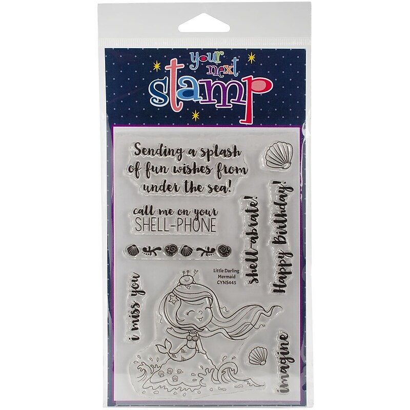 Your Next Stamp Clear Stamps 4"X6"-Little Darling Mermaid image 1