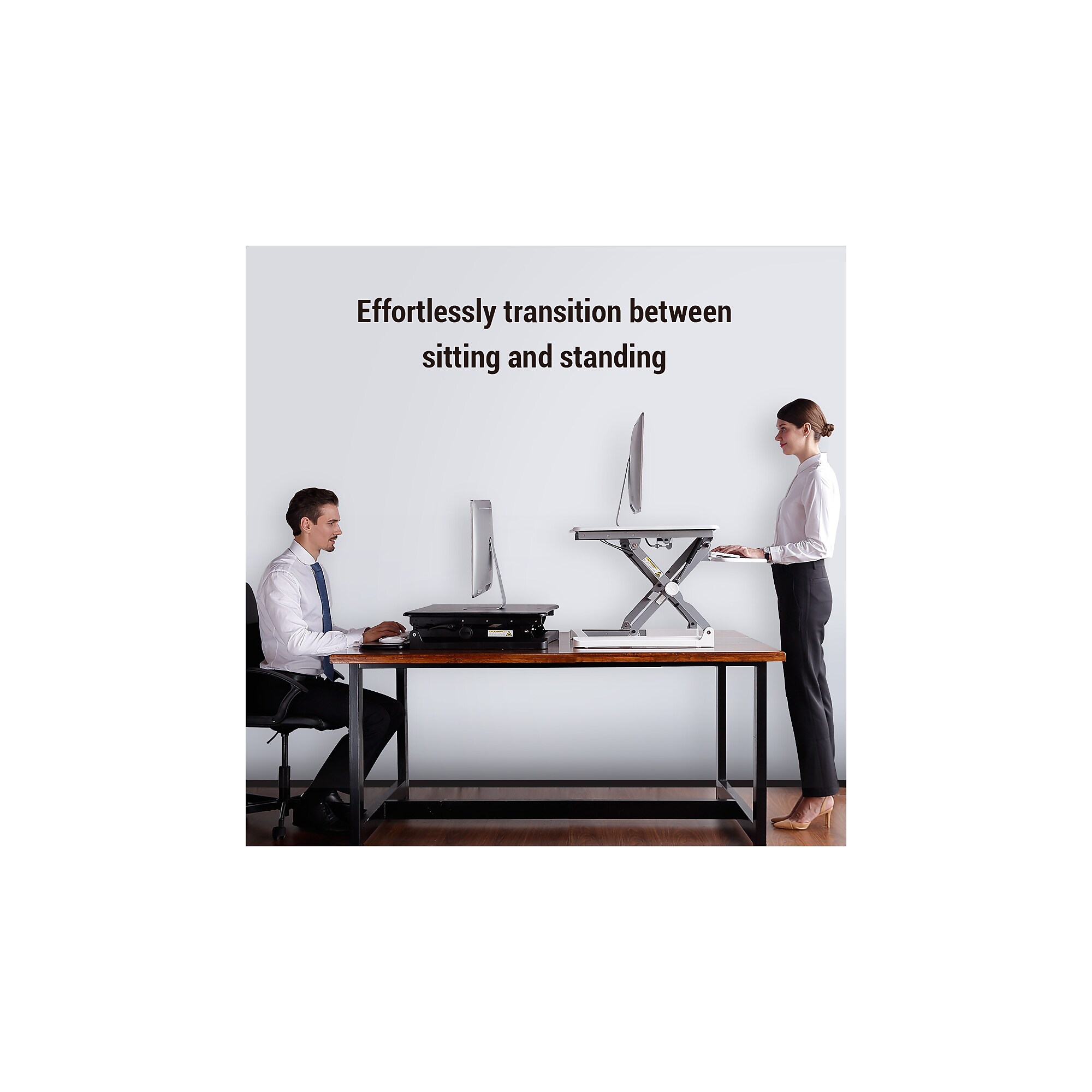 FlexiSpot 41″W Manual Sit-Stand Desk Converter, Black (M4B-E-US) Sansujyuku sansujyuku.com