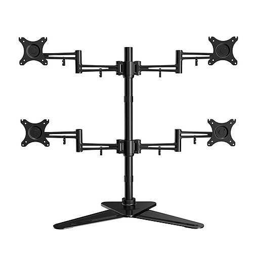 Loctek Adjustable Monitor Stand, Up to 27", Black (DF2Q) at Staples