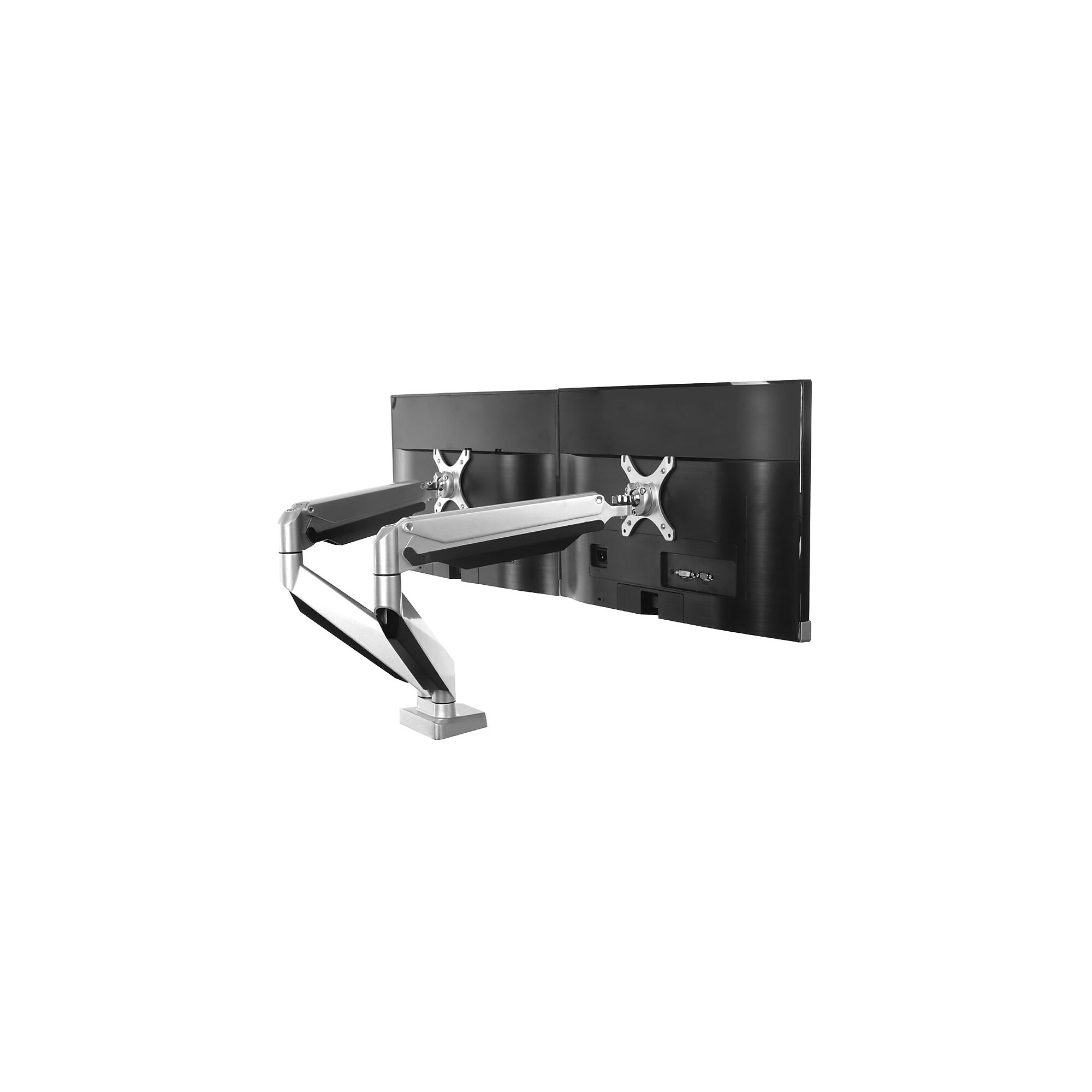 Loctek Adjustable Monitor Mount, Up to 27″, Gray/Silver (D7D) Sansujyuku sansujyuku.com