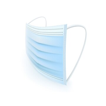 WeCare 3-ply Disposable Face Mask, Individually Wrapped, Kids, Blue, 50/Box (WMN100010)