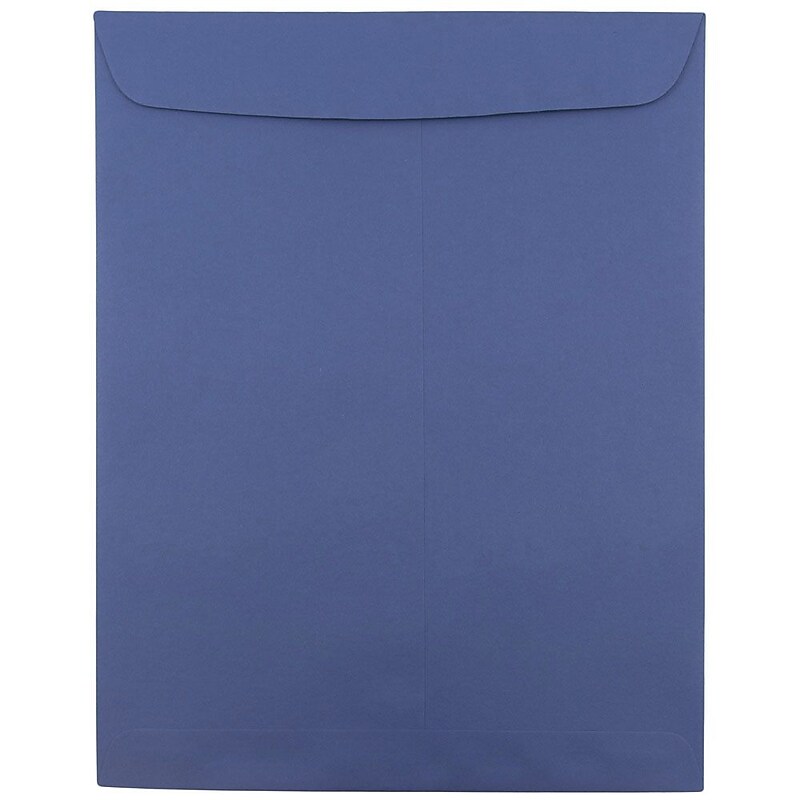 JAM Paper 10 x 13 Open End Catalog Envelopes, Presidential Blue, 50/Pack (263919489i) image 1