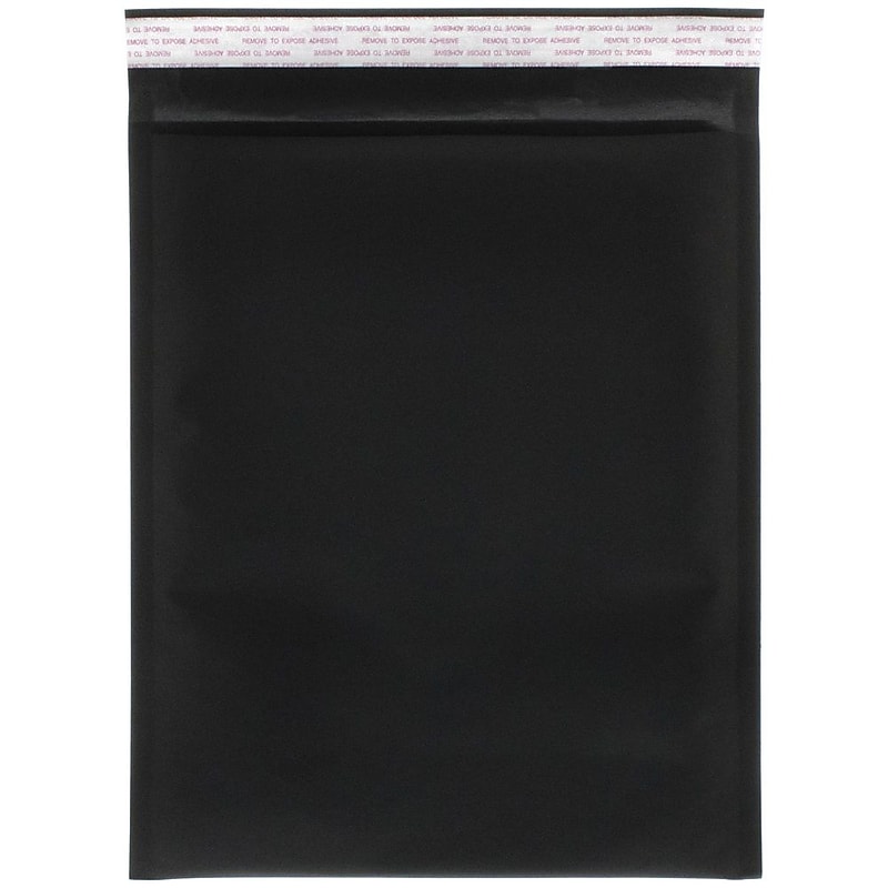JAM Paper® Bubble Lite Padded Mailers, 9 x 12, Black Kraft, 100/Pack (kp9x12bld) image 1