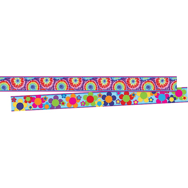 Barker Creek Double-Sided Border, 35" x 3", Tie-dye, 12/Pack (LL935) image 1