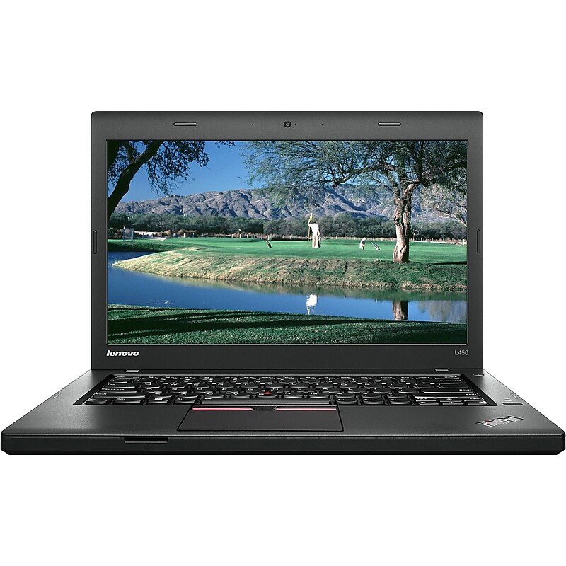 Lenovo ThinkPad L450 14" Refurbished Notebook, Intel Core i5-4300U, 8GB Memory, 256GB SSD, Windows 10 Pro image 1