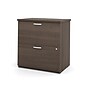 Bestar Logan 66" U-Shaped Executive Desk with Hutch, Lateral File Cabinet, and Bookcase, Antigua (46851-52)~#|#~sp125351229_sc7