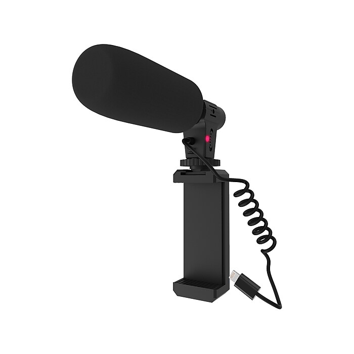 Tzumi On Air 8077ST Wired Shotgun Microphone, Black | Staples