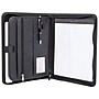 Bond Street Faux Leather Padfolio with Zipper Closure, Black (WRC1512BS-BLACK)~#|#~sp125660206_sc7