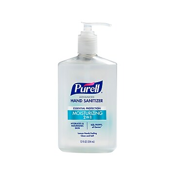 PURELL Prime Defense Advanced 85% Alcohol Gel Hand Sanitizer, 12