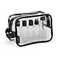 Basics 8" 6-Piece PVC Toiletry Bag Kit, Clear (A28712)~#|#~sp125660291_sc7