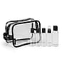 Basics 8" 6-Piece PVC Toiletry Bag Kit, Clear (A28712)~#|#~sp125660292_sc7