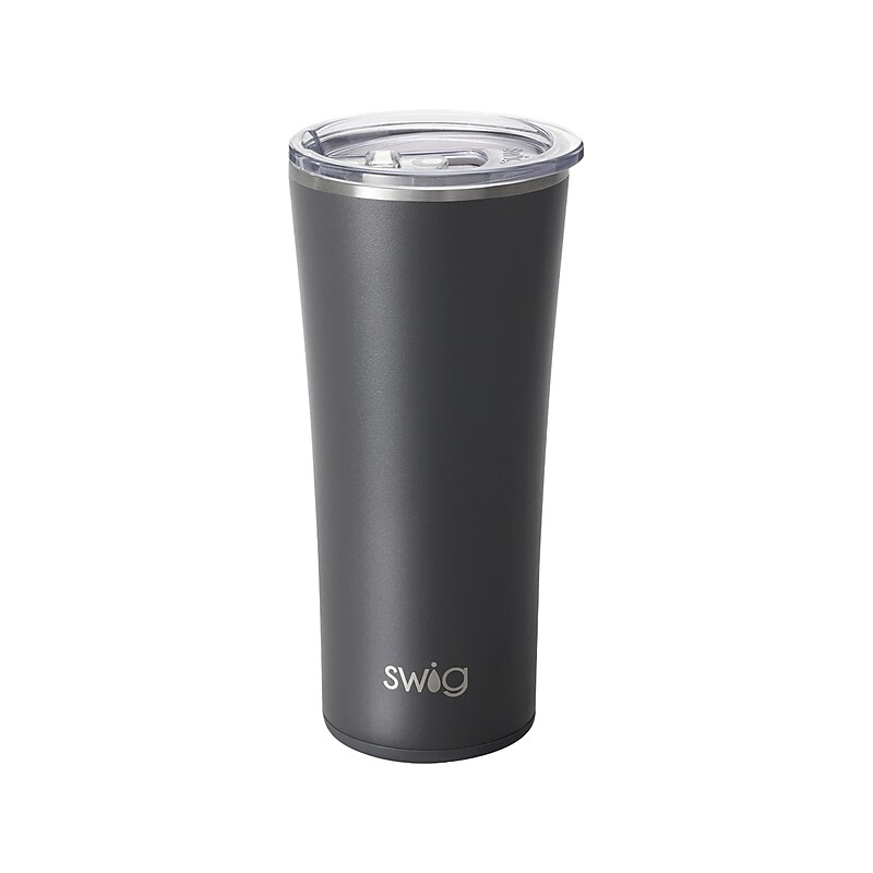Swig Life Stainless Steel Tumbler, 22 Oz., Matte Gray (S104-C22-GY) image 1