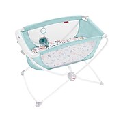 Fisher-Price Rock With Me Bassinet, Blue/White (GNX44)