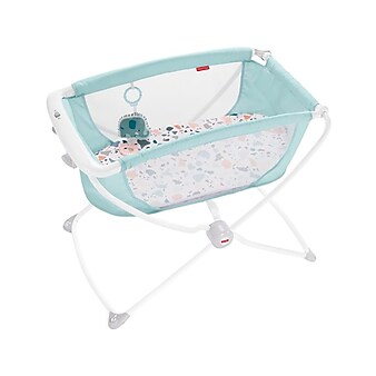 Fisher-Price Rock With Me Bassinet, Blue/White (FPGNX44)