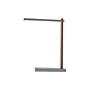 SHEFFIELD HOME Ella LED Desk Lamp, 15.2", Brushed Nickel/Brown Woodgrain (TL9997)~#|#~sp125760590_sc7