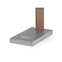 SHEFFIELD HOME Ella LED Desk Lamp, 15.2", Brushed Nickel/Brown Woodgrain (TL9997)~#|#~sp125760592_sc7