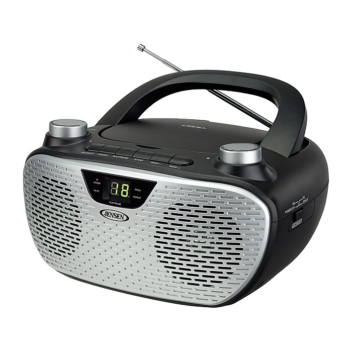 Jensen CD-485-BK CD/Radio Player, Black | Staples