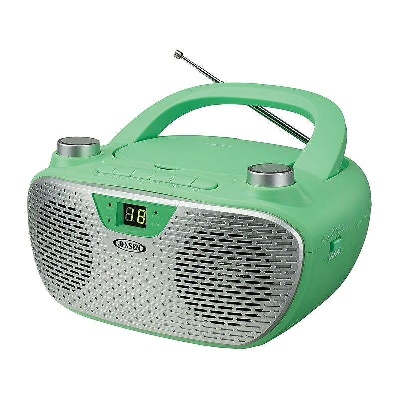 Jensen CD-485-GR CD/Radio Player, Green image 1