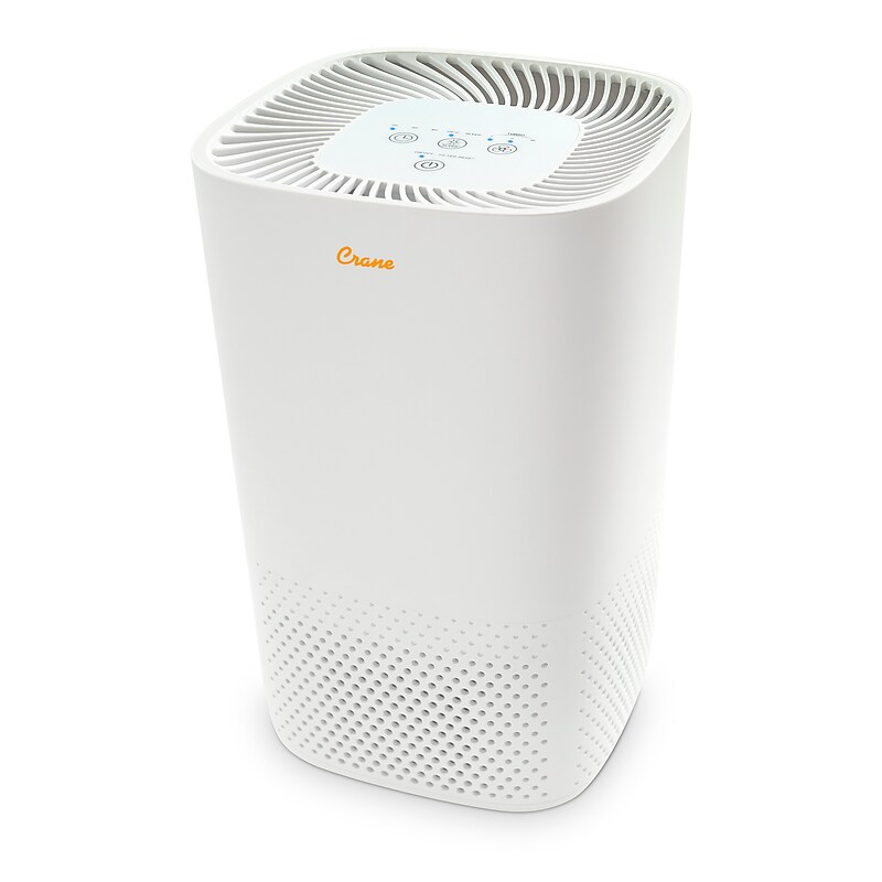 Crane True HEPA Tower Air Purifier, White (EE-5067) image 1