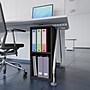 Way Basics 30.2"H 2 Shelf Narrow Bookcase Modern Eco Storage Shelf, Black Wood Grain (BS285340770BK)~#|#~sp125992704_sc7