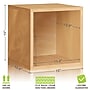 Way Basics 15"H Large Eco Modern Stackable Storage Cube, Natural Wood Grain (BS-SCUBE-NL)~#|#~sp125992715_sc7