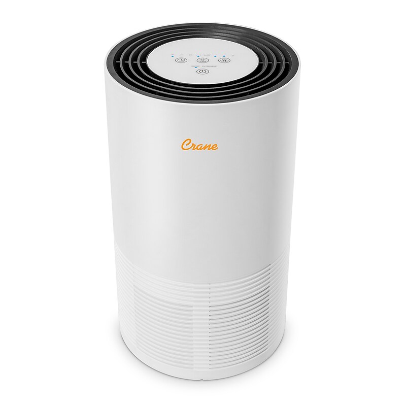 Crane True HEPA Tower Air Purifier, White (EE-5068) image 1