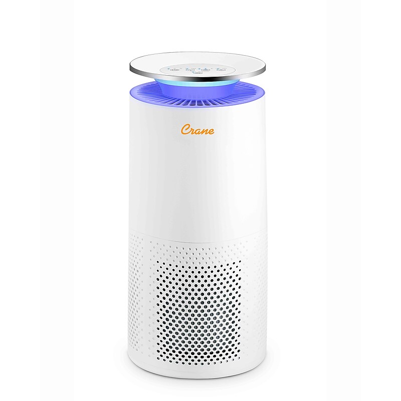Crane True HEPA Tower Air Purifier, White (EE-5069) image 1