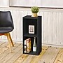 Way Basics 30.2"H 2 Shelf Narrow Bookcase Modern Eco Storage Shelf, Black Wood Grain (BS285340770BK)~#|#~sp125993402_sc7