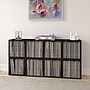 Way Basics 15"H Large Eco Modern Stackable Storage Cube, Espresso Wood Grain (BS-SCUBE-EO)~#|#~sp125993745_sc7