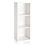 Way Basics 36.8"H Wynwood 3-Cube Narrow Bookcase Organizer and Modern Eco Storage Shelf Unit, White (WB-3CUBE-WE)~#|#~sp125995053_sc7