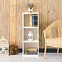 Way Basics 36.8"H Wynwood 3-Cube Narrow Bookcase Organizer and Modern Eco Storage Shelf Unit, White (WB-3CUBE-WE)~#|#~sp125995056_sc7