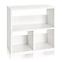 Way Basics 24.8"H Collins Cubby Bookcase, Organizer and Modern Eco Storage Shelf, White (WB-2SHELF-3-WE)~#|#~sp125995057_sc7