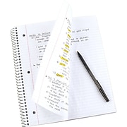 Five Star 1-Subject Notebook, 8.5" x 11", College Ruled, 100 Sheets, Black (72057)