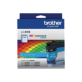 Brother LC406 Cyan Standard Yield Ink Cartridge (LC406CS)