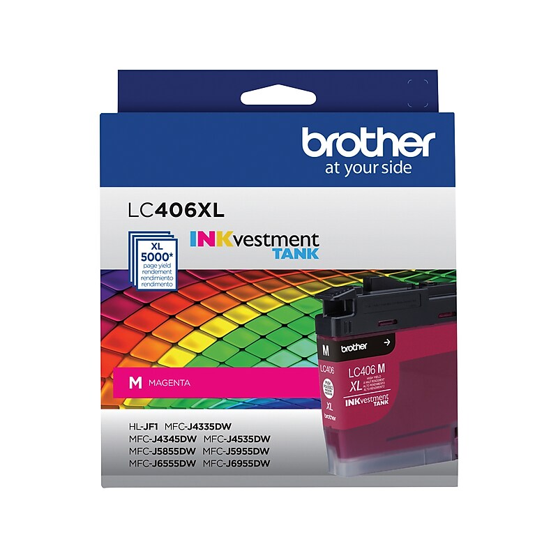 Brother LC406XL Magenta High Yield Ink Cartridge image 1