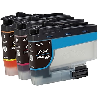 Brother LC4043PKS Cyan/Magenta/Yellow Standard Yield Ink Cartridges, 3/Pack