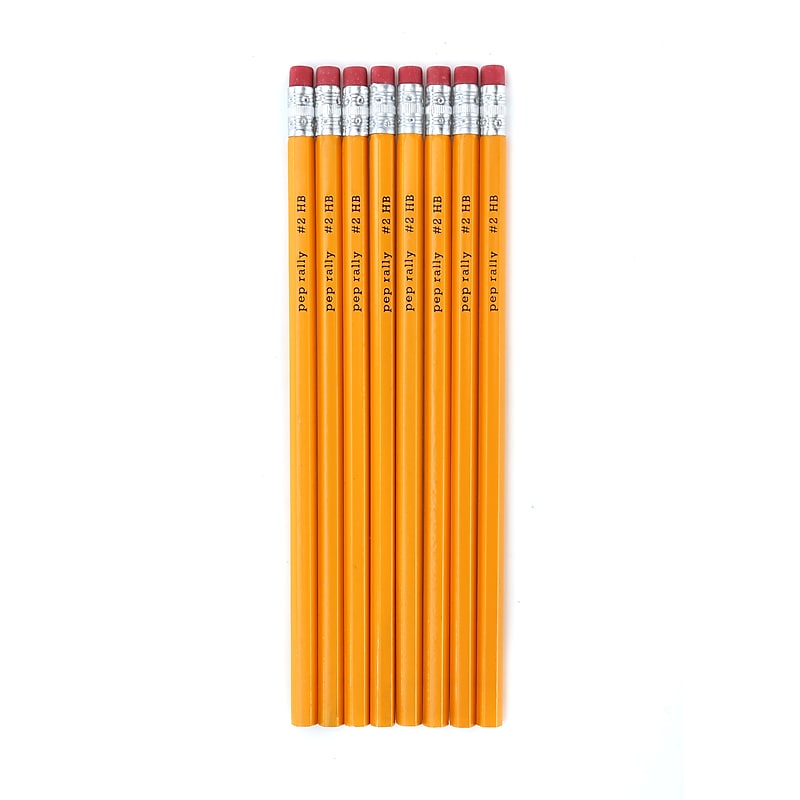 Pep Rally Wooden Pencil, 2.1mm, #2 Medium Lead, 8/Pack (59803-US) image 1