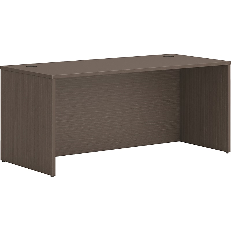HON Mod 72" Desk Shell, Slate Teak (HLPLDS7236.LSL1) image 1
