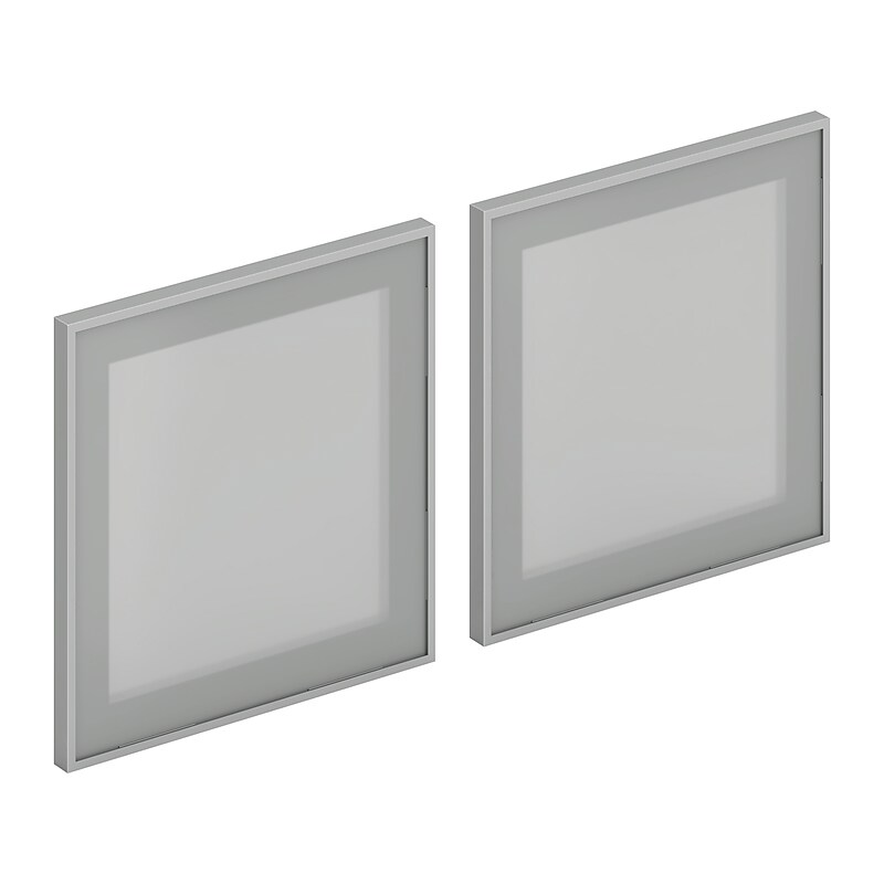 HON Mod 16" Glass Door, Frosted Glass, 2/Set (HLPLDR66GS) image 1