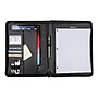Bond Street Faux Leather Padfolio with Zipper Closure, Gray (WRC1503BS-GREY)~#|#~sp126080857_sc7