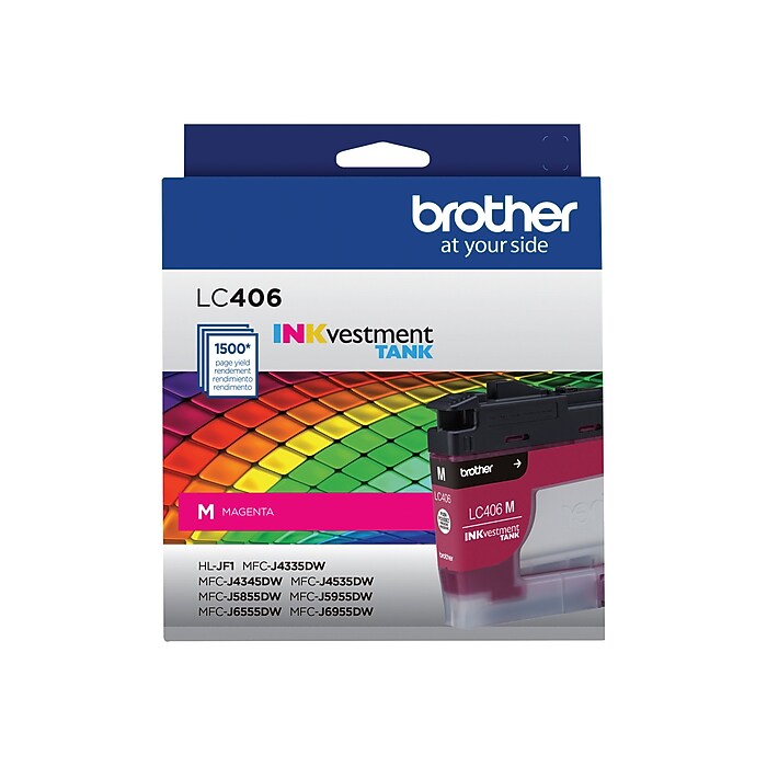 Brother LC406 Magenta Standard Yield Ink Cartridge (LC406MS) | Staples