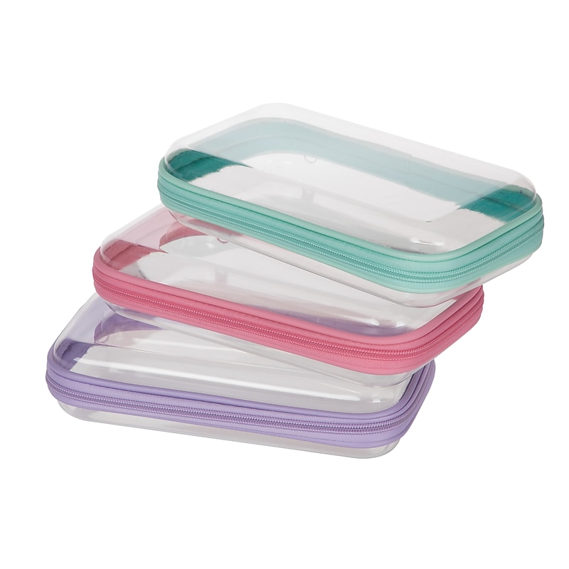 Pep Rally Clear Zipper Polyethylene Pencil Cases, Each (58958) image 1