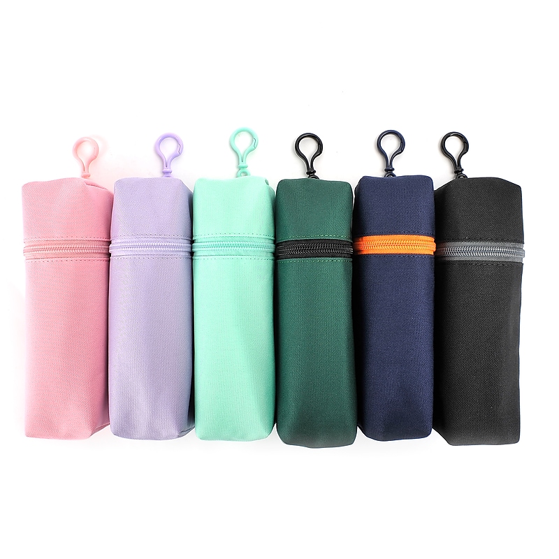 Pep Rally Round Stand Up Zipper Polyester Pencil Pouch, Each (58881) image 1