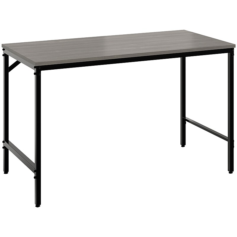 Safco Simple 46" Workstation Desk, Sterling Ash (5272BLGR) image 1
