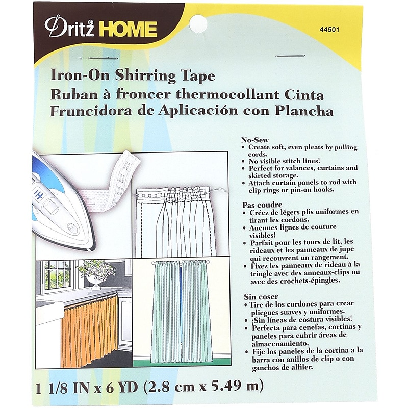 Dritz Iron-On Shirring Tape 1-1/8"X6yd- image 1