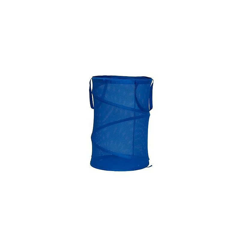 Household Essentials Collapsible Hamper, Blue (2426) image 1