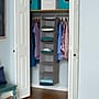Household Essentials Gray Linen 6 Shelf Hanging Closet Organizer (66412)~#|#~sp12645770_sc7
