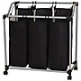 Household Essentials 3-Section Rolling Laundry Sorter, Metal, Black (9117)~#|#~sp12645786_sc7