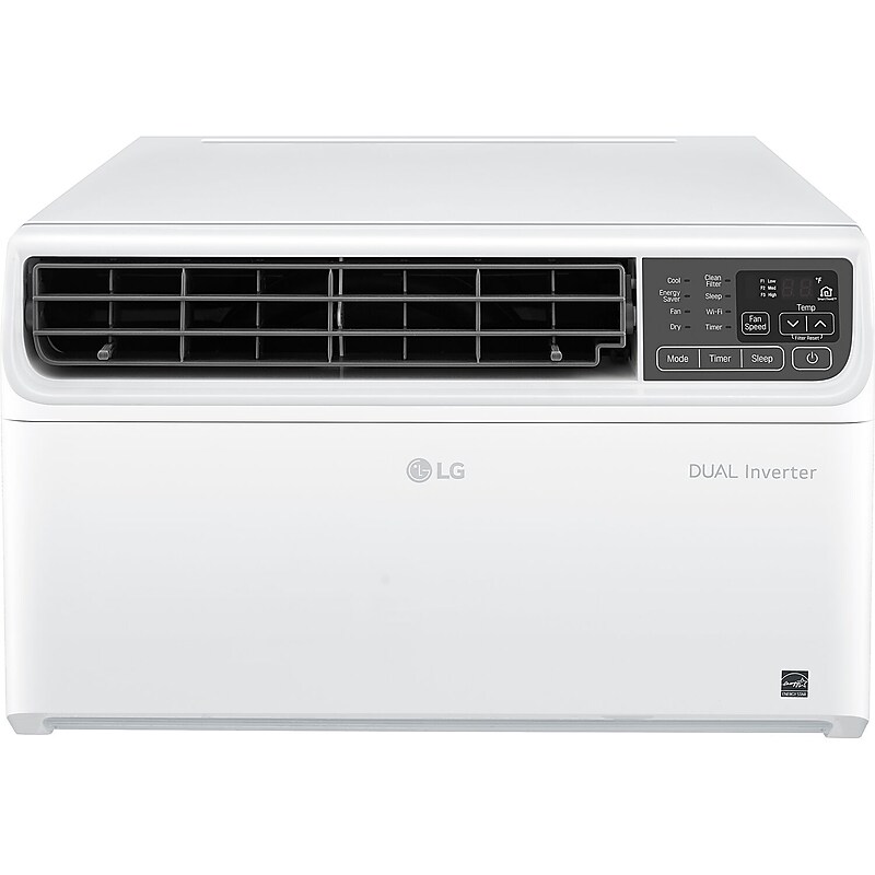LG DUAL Inverter 115-Volt 9500 BTU Window Air Conditioner with Remote, WiFi Enabled, White (LW1019IVSM) image 1