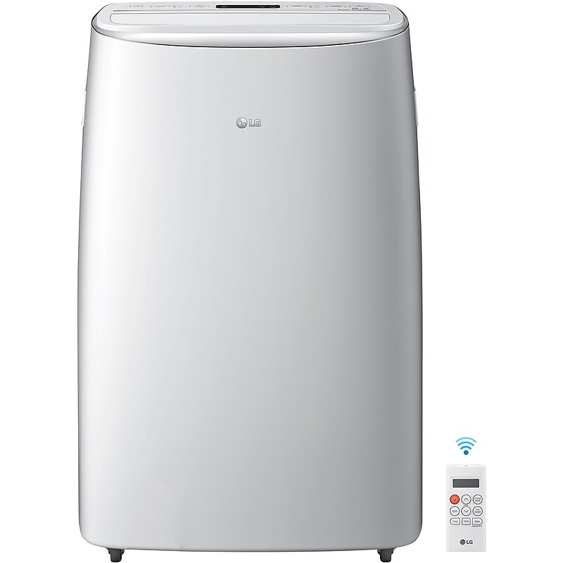 LG DUAL Inverter 115-Volt 14000 BTU (10000 BTU DOE) Portable Air Conditioner with Remote, WiFi Enabled, White (LP1419IVSM) image 1